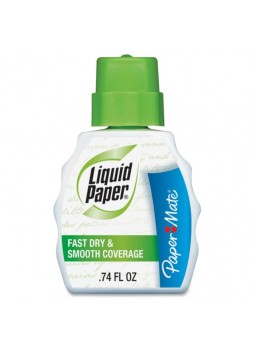 Paper Mate 5640115 Liquid Paper Correction Fluid, 0.74fl, Dozen